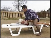 old woman brutalized by a crossdresser