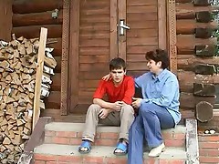 Amateur russian mature mother and boy