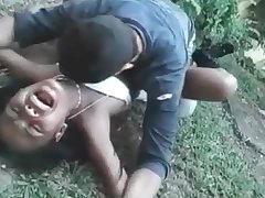 Guy finds himself a girl and rapes her